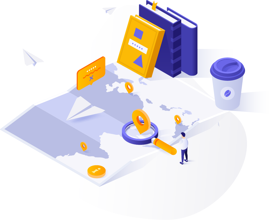 Ilustración de red de trabajo